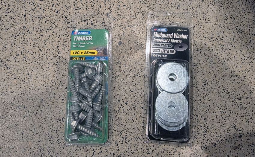rack screw washer