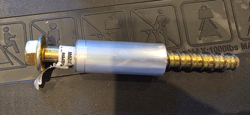 screw and spacer
