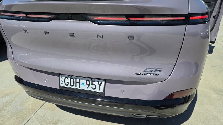 Rear of the XPeng G6 Performance