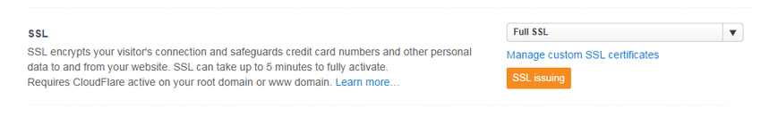 ssl issuing cloudflare