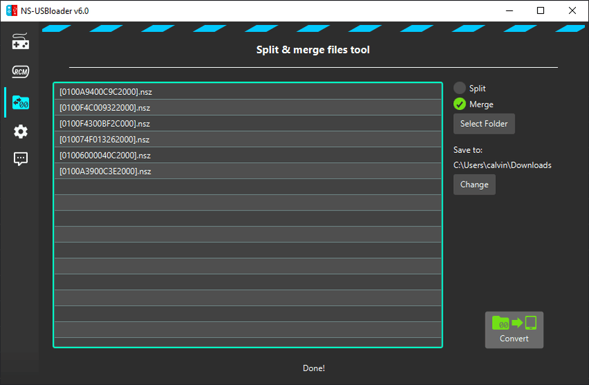 merge split